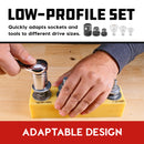 Powerbuilt 6 Piece Wobble Adaptor and Low Profile Adaptor Set - 643050ECE