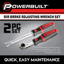 Powerbuilt Air Brake Adjusting Wrench Set - 643054ECE