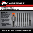 Powerbuilt Interchangeable O-Ring Hook and Pick Set - 643063ECE