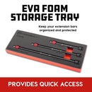 Powerbuilt 3 Piece Quick Release 3/8-Inch Drive Extension Bar Set - 643067ECE