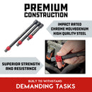 Powerbuilt 3 Piece Quick Release 1/2-Inch Drive Extension Bar Set - 643068ECE