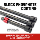 Powerbuilt 3 Piece Quick Release 1/2-Inch Drive Extension Bar Set - 643068ECE