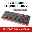 Powerbuilt 3 Piece Quick Release 1/2-Inch Drive Extension Bar Set - 643068ECE