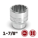 Powerbuilt 3/4 Inch Drive x 1-7/8 Inch 12 Point Shallow Socket - 643216