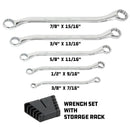 5 Piece SAE Offset Box Wrench Set