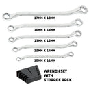 5 Piece SAE Offset Box Wrench Set