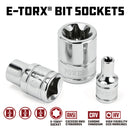 Powerbuilt 35 Piece 1/4 Inch, 3/8 Inch, and 1/2 Inch Drive Master Torx Set - 645020