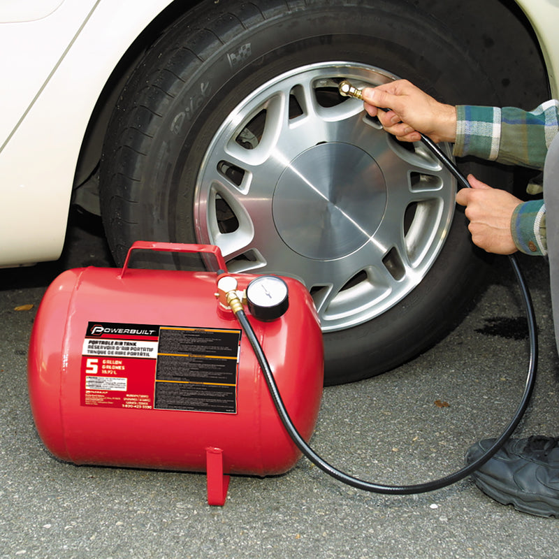 Powerbuilt 5 Gallon Portable Shop Air Tank - 647011