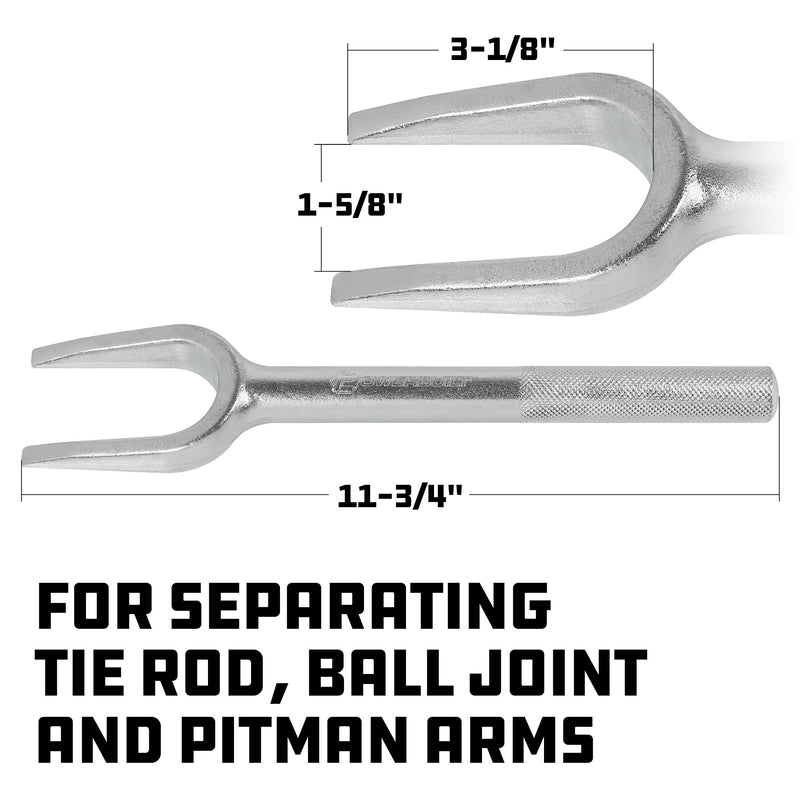 Powerbuilt 3-1/8 in. x 1-5/8 in. Tie Rod and Ball Joint Separator - 647056