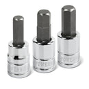3 Piece 3/8 in. Dr. Brake Caliper Hex Bit Set