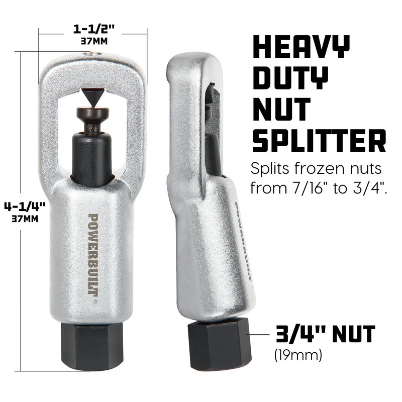 Powerbuilt Heavy Duty Nut Splitter, 7/16 in. to 3/4 in. - 647083
