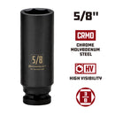 Powerbuilt 3/8 in. Drive x 5/8 in. 6 Point Deep Well Impact Socket - 647143