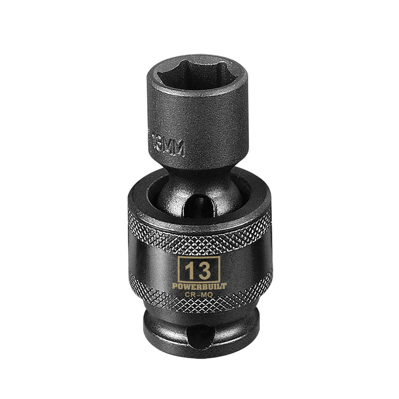 3/8 in. Dr. Universal Joint Impact Sockets - Metric