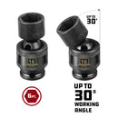 3/8 in. Dr. Universal Joint Impact Sockets - Metric