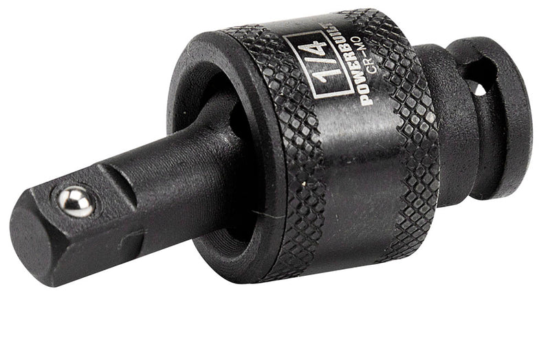 Powerbuilt 1/4-inch Drive Impact Universal Joint Chromoly Steel Black Phosphate