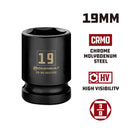 3/8 in. Dr. Sockets - Metric Impact Shallow