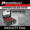 Cooling System Pressure Tester Adapter Kit European Vehicles