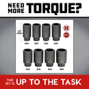 8 Piece 1/2 in. Drive 12 Point Metric Axle Nut Socket Set