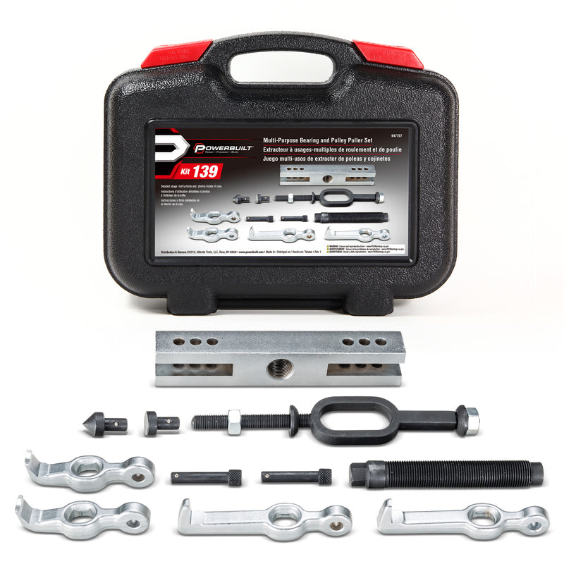 Powerbuilt Multi Purpose Bearing and Pulley Puller Kit - 647757