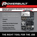 Powerbuilt Master Harmonic Balancer Puller / Pulley Installer Kit - 647758