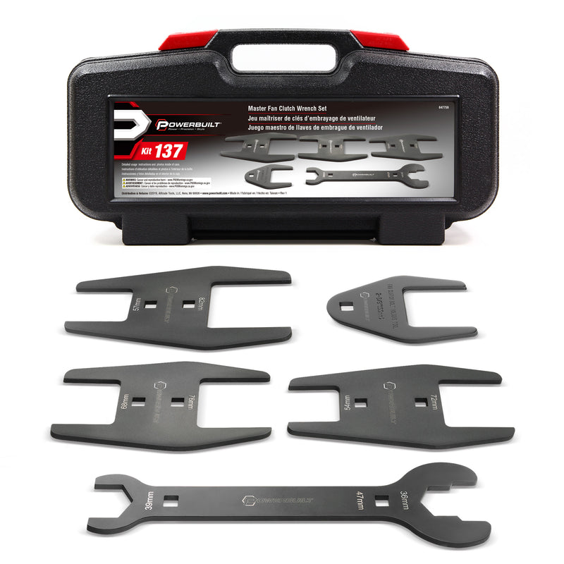 Powerbuilt Master Fan Clutch Wrench Set - 647759