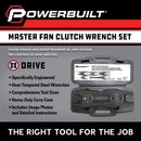 Powerbuilt Master Fan Clutch Wrench Set - 647759