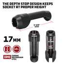 Powerbuilt 2 Piece Ford Power Stroke 6.7L Diesel Injection 17 MM Socket Set - 647764