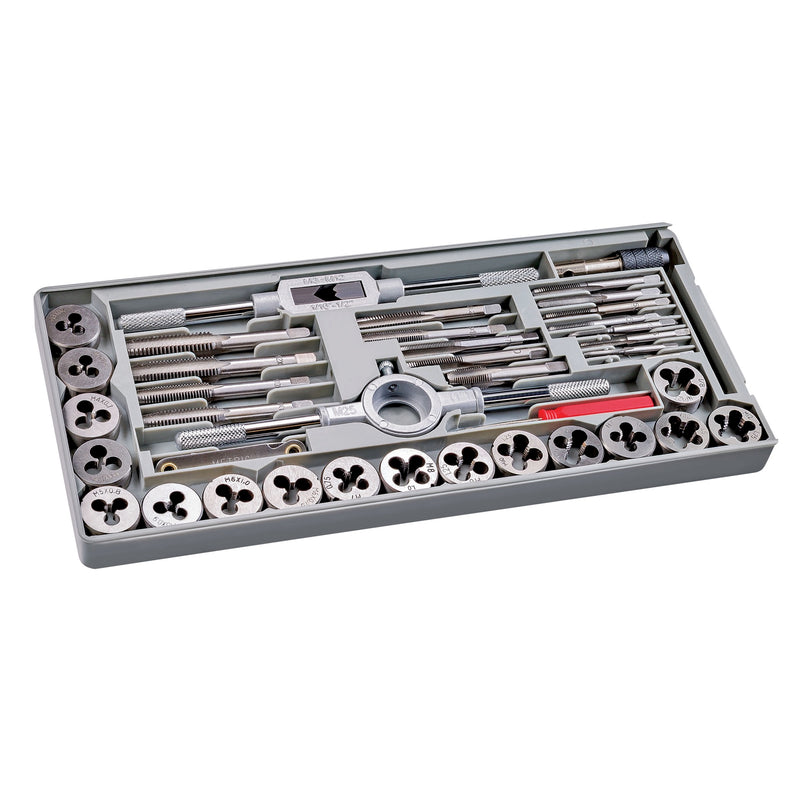 40 Pc. Metric Tap & Die Set W/ Injection Case