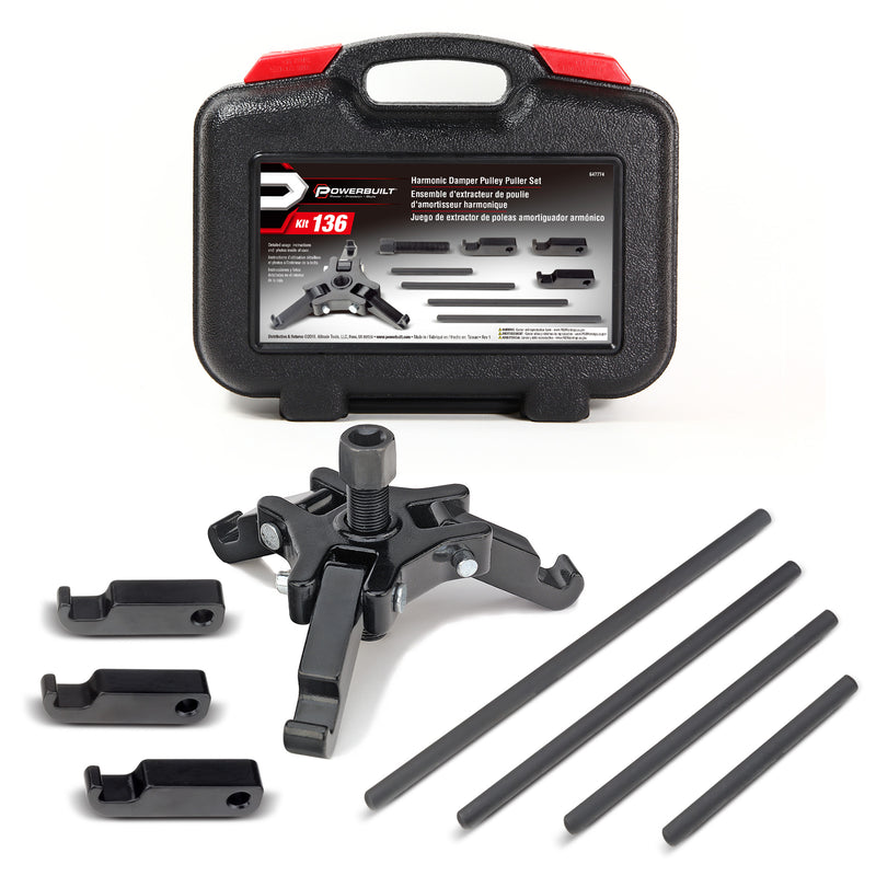 Powerbuilt Harmonic Damper Pulley Puller Kit - 647774