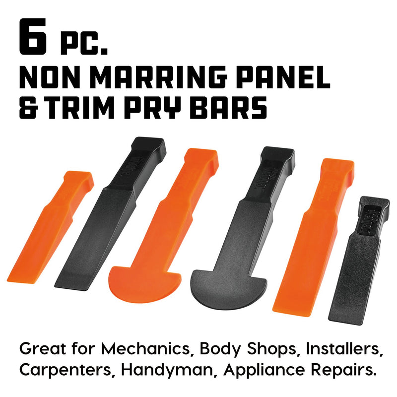 6 Piece Non-Marring Pry Bar Set
