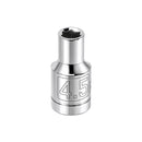 Powerbuilt 1/4 Inch Drive x 4.5 MM 6 Point Shallow Socket - 648004