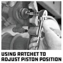 Powerbuilt Universal 2 Pin Adjustable Disc Brake Pad Caliper Piston Tool