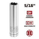Powerbuilt 1/4 Inch Drive x 5/16 Inch 6 Point Deep Socket - 648293