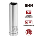 Powerbuilt 1/4 Inch Drive x 9 MM 6 Point Deep Socket - 648301