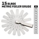 Powerbuilt 15 Blade Metric Thickness Gauge - 648395