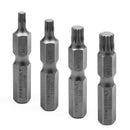 4 Piece 12 Point Internal Bit Set