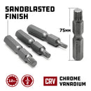 4 Piece 12 Point Internal Bit Set