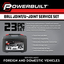 23 Piece Ball Joint & U-Joint Service Kit