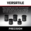 5 Piece Spindle Nut Socket Kit