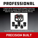 5 Piece Spindle Nut Socket Kit