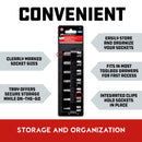 7 Piece 3/8 in. Dr. SAE Hex Bit Socket Set