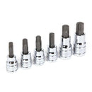 6 Piece 3/8 in. Dr. Torx Bit Socket Set