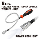 Powerbuilt 8Lb Flexible Led Magnetic Pick Up Tool - 648702M