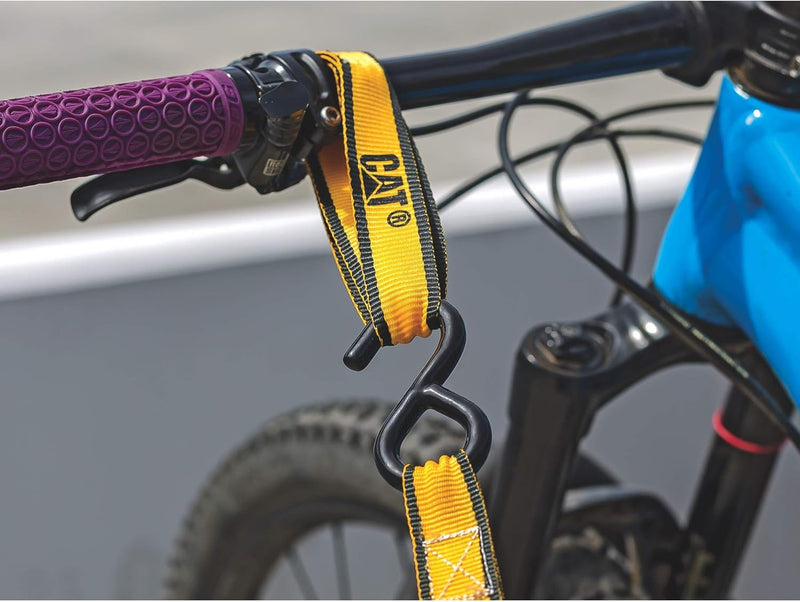 4 Piece Soft Loop Tie-Down Straps Yellow - 1000 Lb.