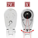 Powerbuilt 1/4 Inch Drive 72 Tooth Sealed Head Flex Ratchet - 6-1/4 Inches Long - 649933