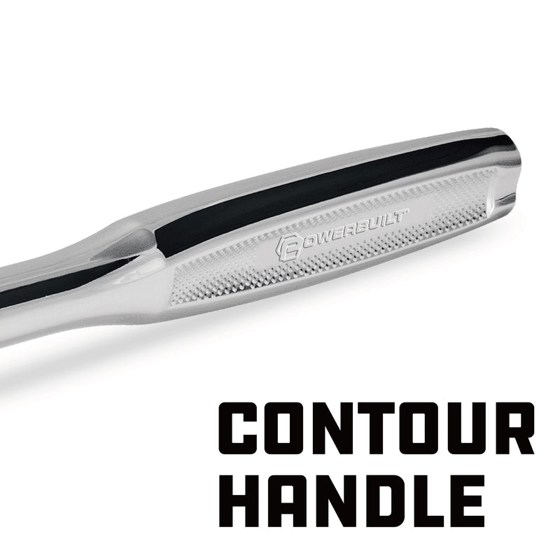 Pro Tech 1/4 in. Dr. 7 in. Long Reach Flex Head Ratchet