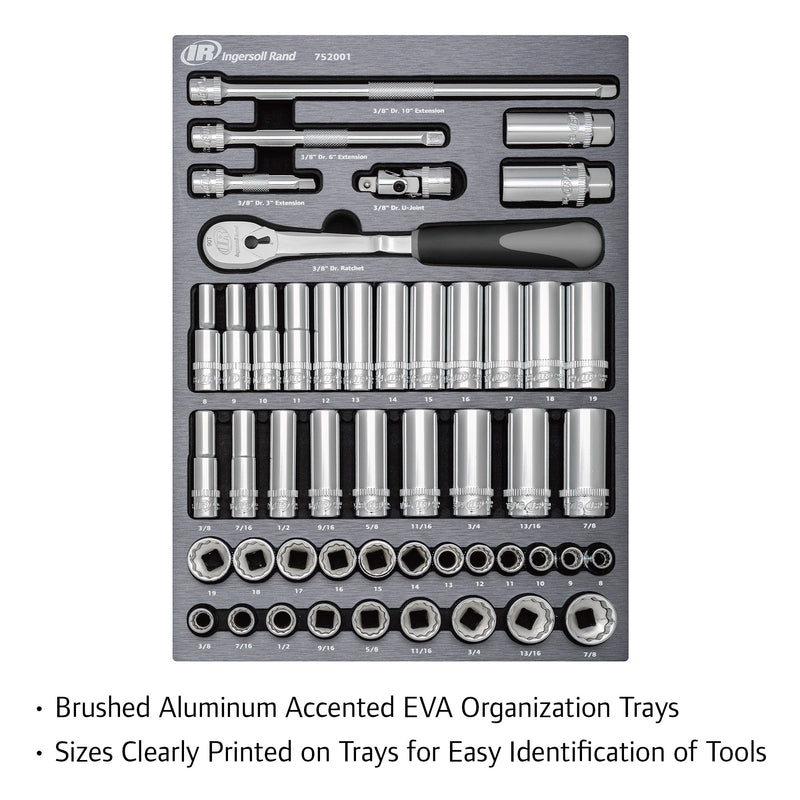 49 Pc. 3/8 in. Drive SAE/Metric Master Socket and Accessory Set