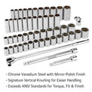 54 Pc. 1/2 in. Drive SAE/Metric Master Socket and Accessory Set