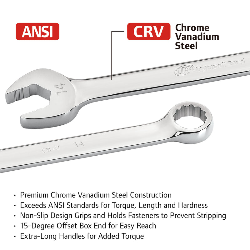 16 Pc. Tech Solutions Master Non-Slip Combination Wrench Set - Metric