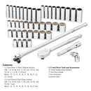 45 Pc. 1/2 in. Drive SAE/Metric Master Mechanics Tool Set